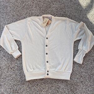 New Elegant Cream Cardigan Sweater